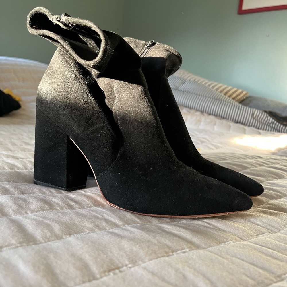 LOEFFLER RANDALL + NET SUSTAIN Isla suede ankle boots size 7